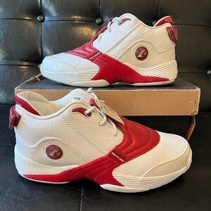 Vintage Reebok Answer V Mid DMX‎ White Flash Red READ DESCRIPTION